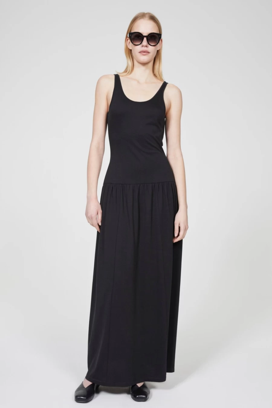 Rodebjer Women's Black Genua Tank Dress - Sleek Strappy Summer Style