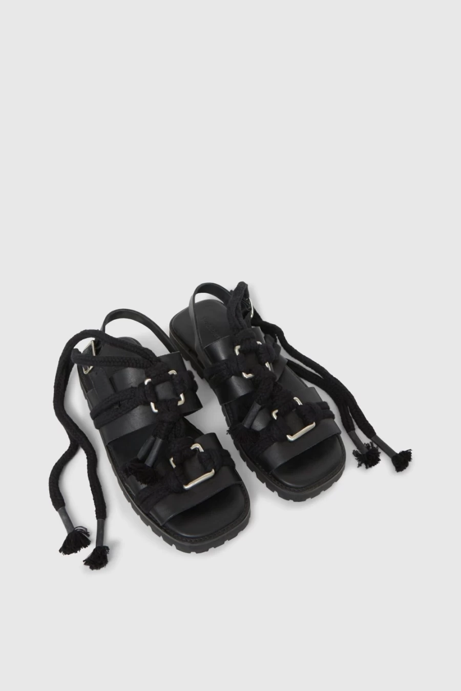 Rodebjer Women's Black Tia Sandals | Stylish & Comfortable Footwear