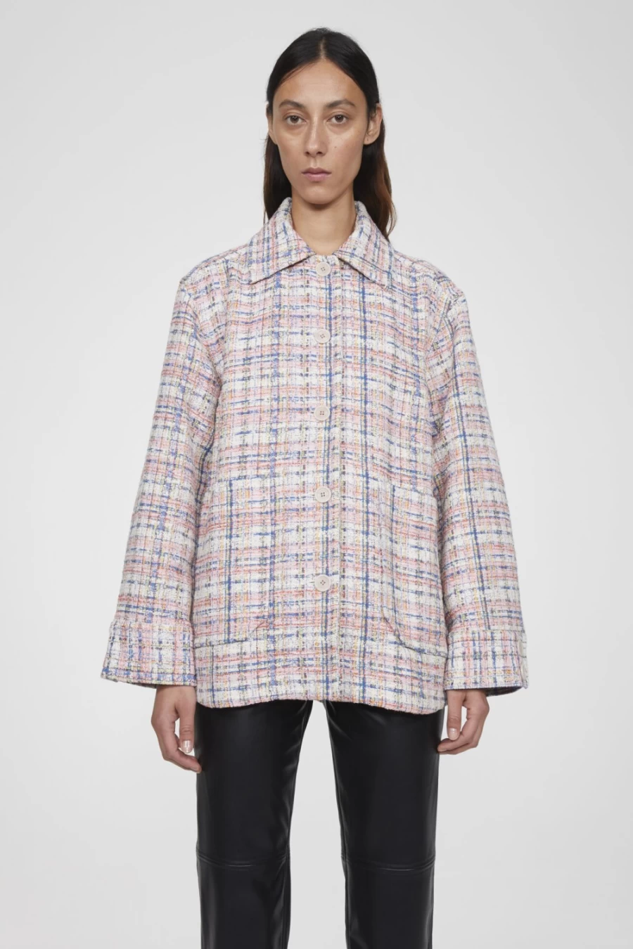 Rodebjer Women's Angelica Multi-Colour Country Weave Jacket - Boho Chic Outerwear