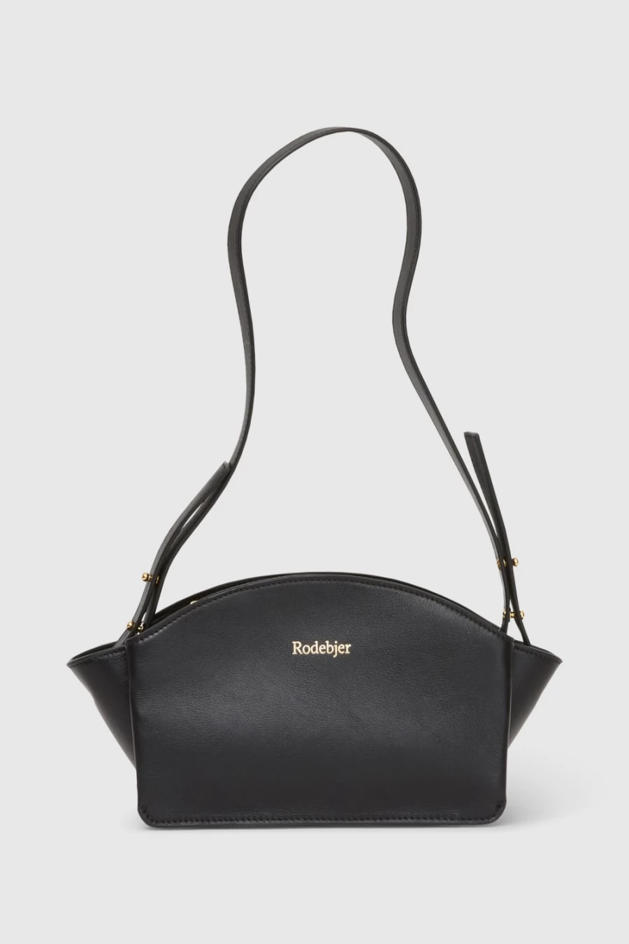 Rodebjer Haya Foldable Black Handbag for Women - Stylish & Compact Tote