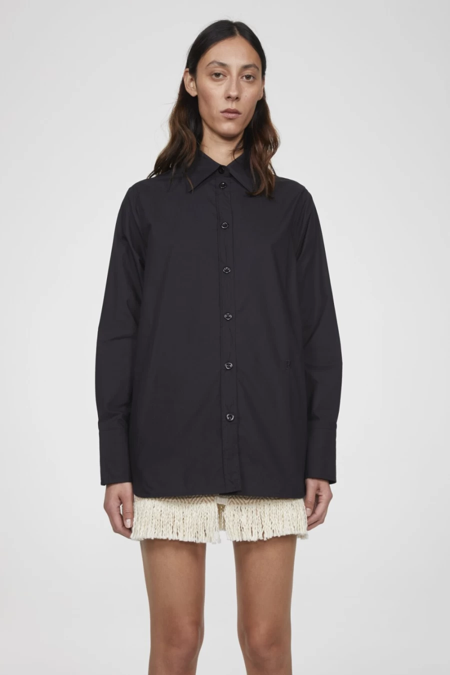 Rodebjer Women's Black Sofia Cotton Shirt - Classic Comfort & Style