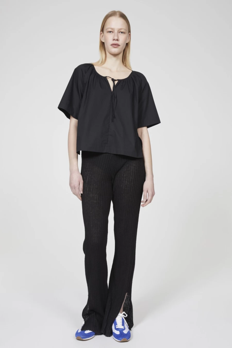 Rodebjer Women's Black Ciao Cotton Blouse