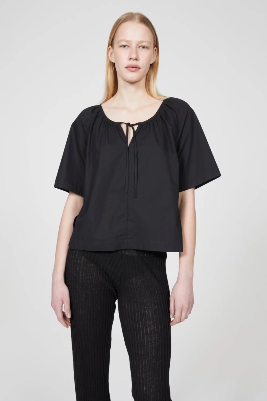 Rodebjer Women's Black Ciao Cotton Blouse
