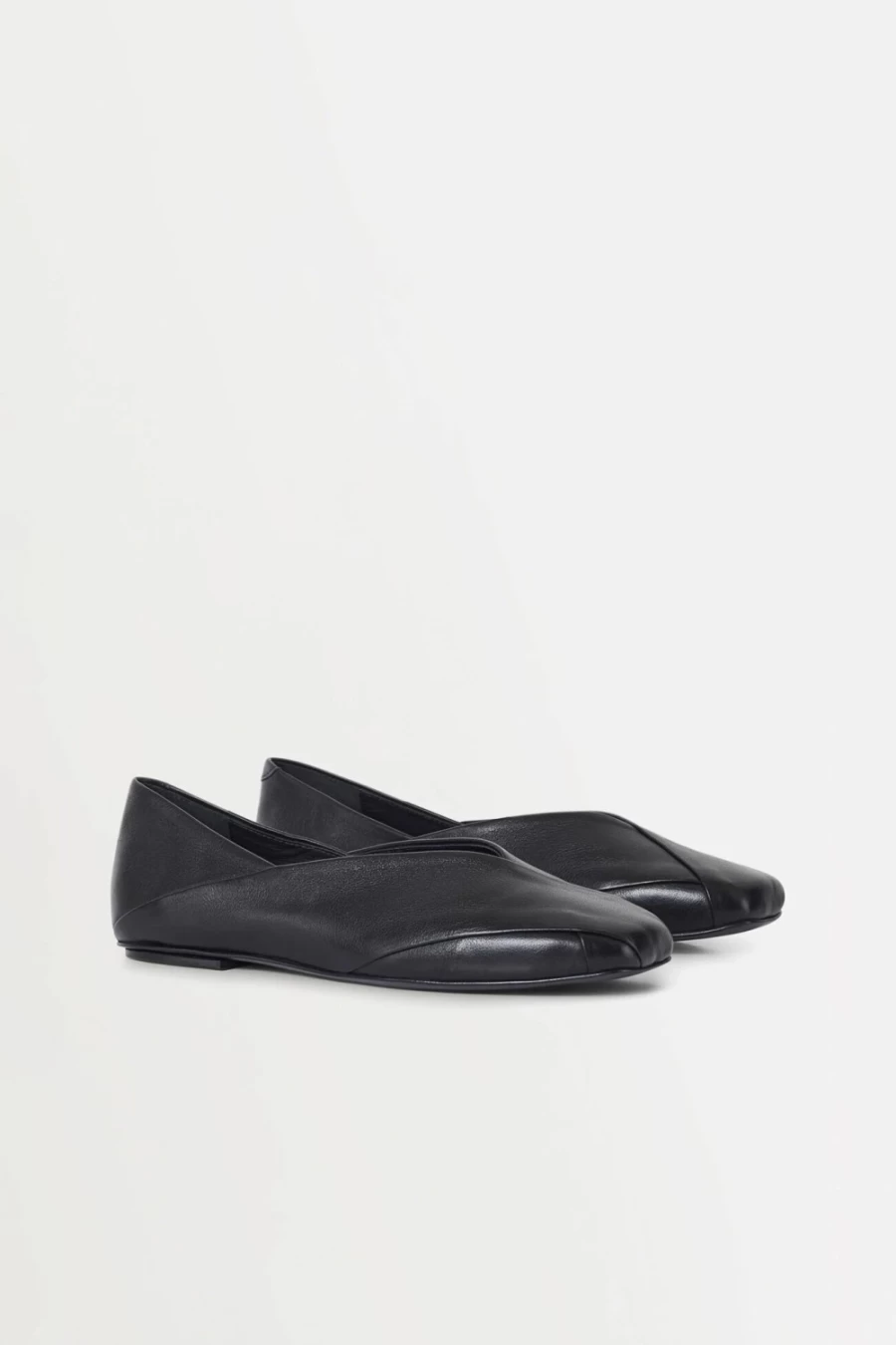 Rodebjer Ylena Flats for Women - Black Leather Comfortable Loafers