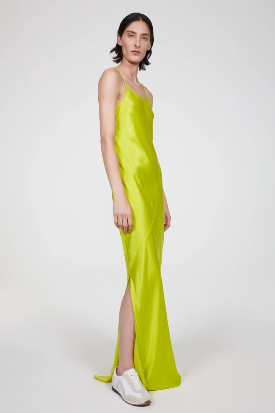 Rodebjer Women's Lime Green Serena Strap Dress - Elegant Summer Dress