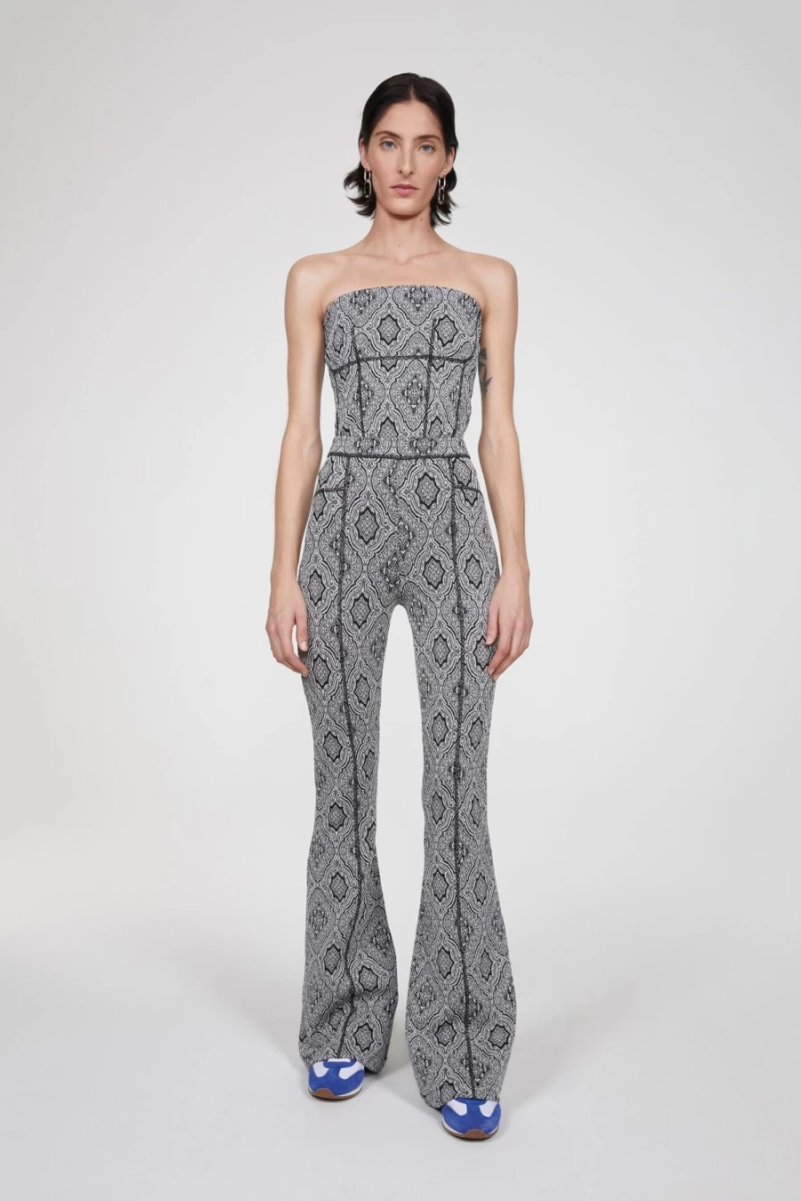 Rodebjer Women's Paradiso Pants in Black/Silver - Stylish High-Waisted Trousers
