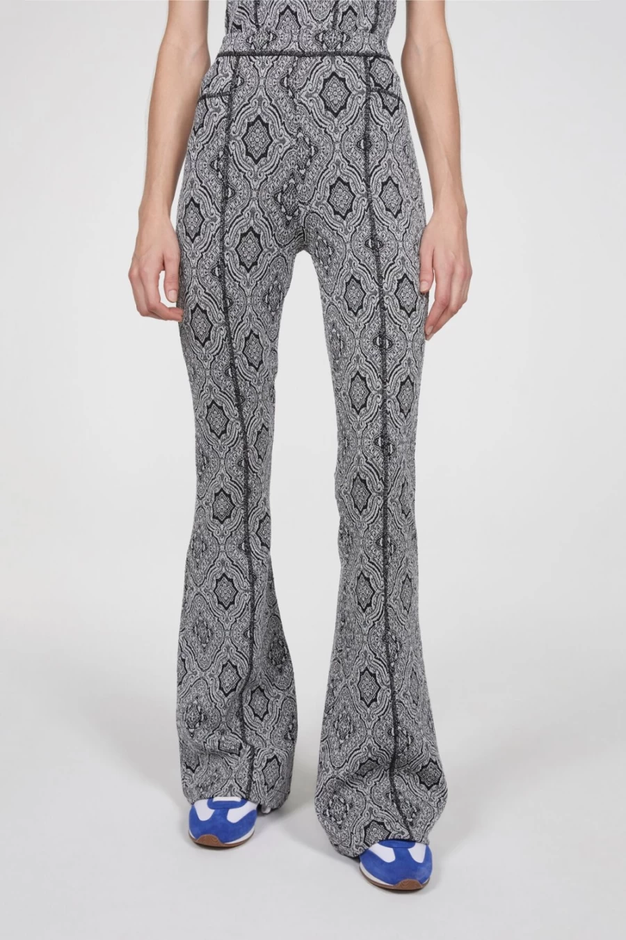 Rodebjer Women's Paradiso Pants in Black/Silver - Stylish High-Waisted Trousers