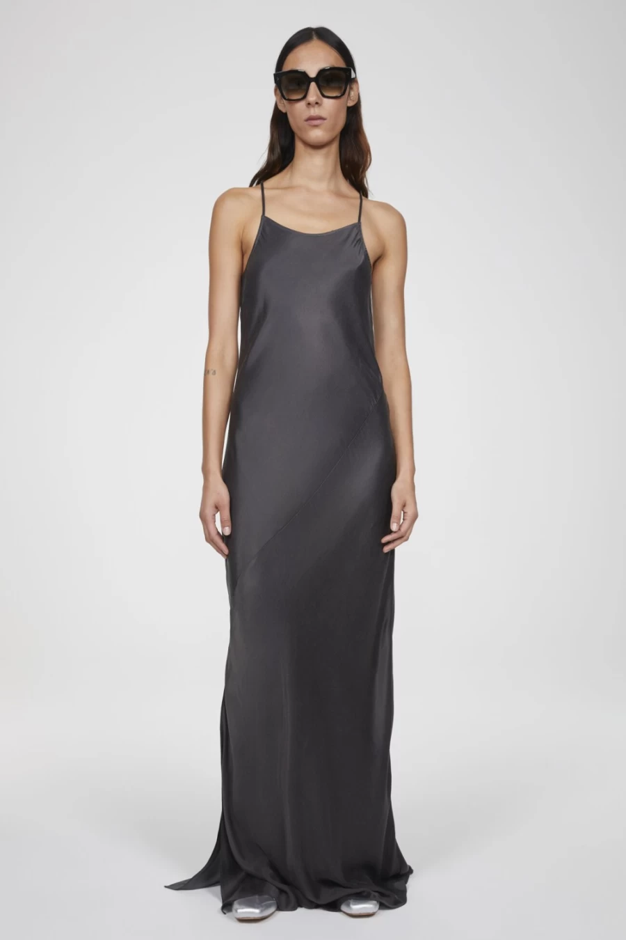 Rodebjer Serena Strap Dress in Concrete for Women