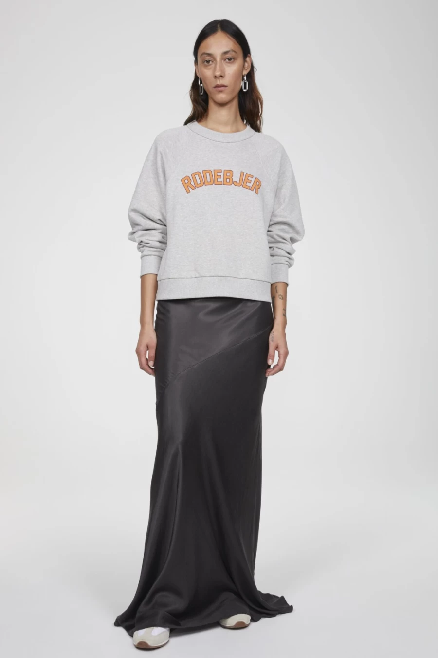 Rodebjer Women's Grey Melange River Ivy Sweatshirt