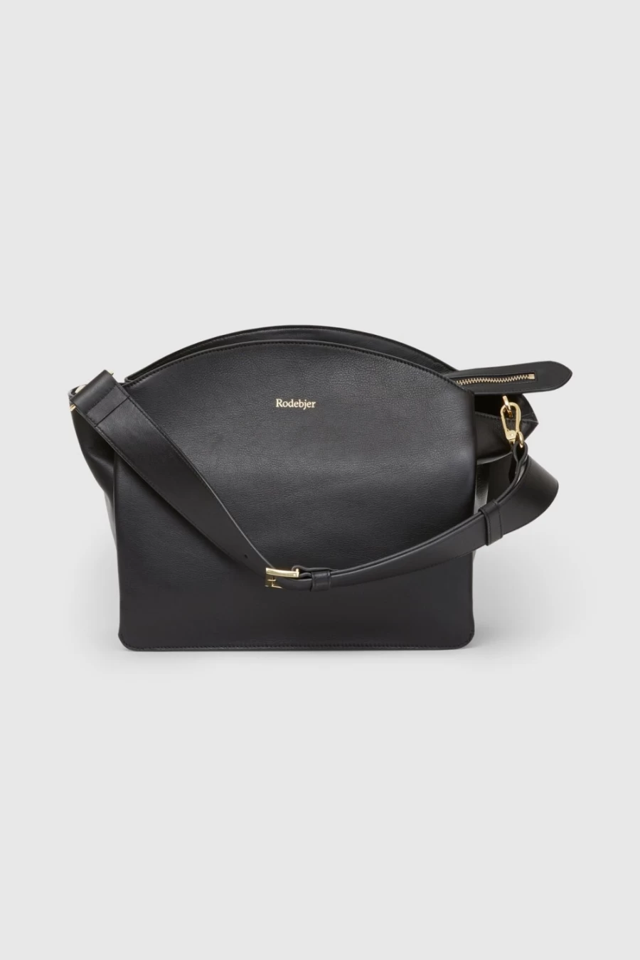 Rodebjer Black Emiko Sculptural Leather Bag for Women
