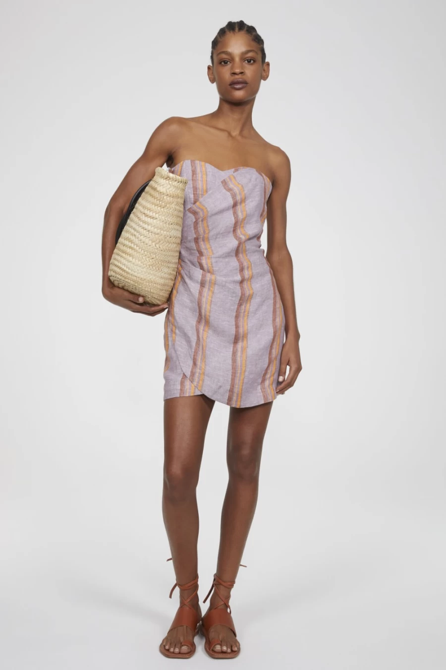 Rodebjer Women's Orange Haze Bologna Mini Wrap Dress