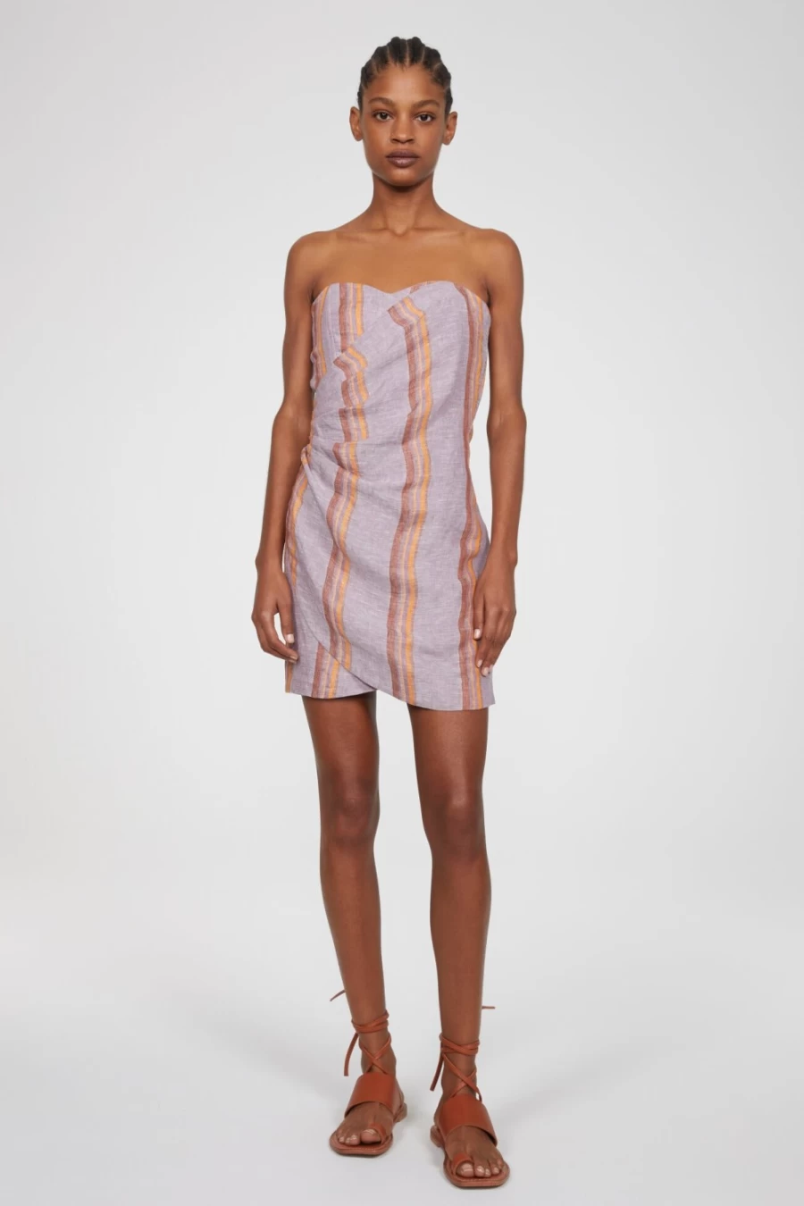 Rodebjer Women's Orange Haze Bologna Mini Wrap Dress