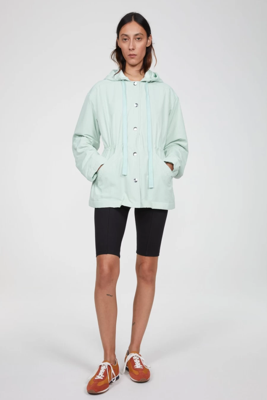 Rodebjer Women's Cloud Jacket in Ocean Mint - Lightweight Waterproof Outerwear