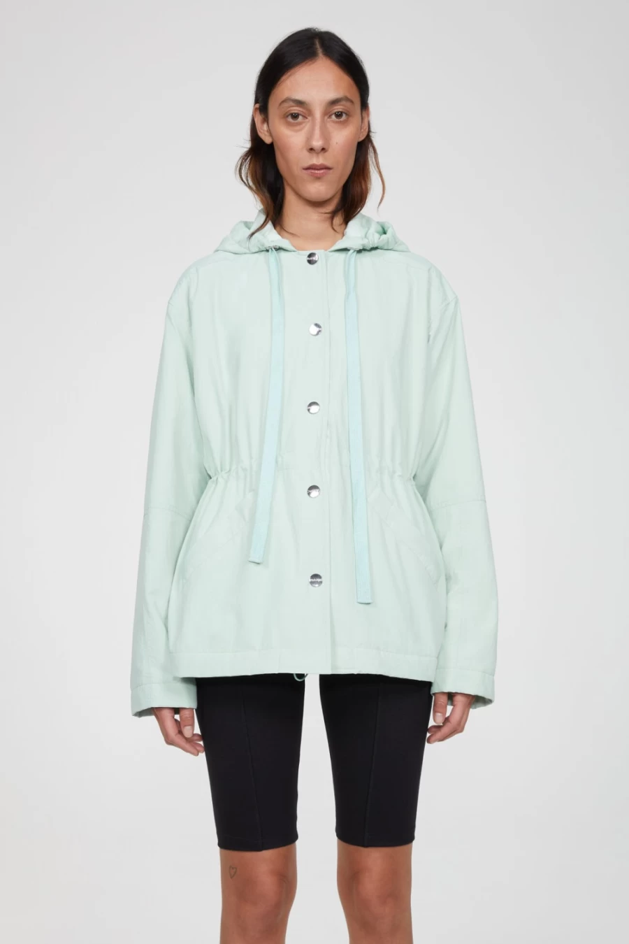 Rodebjer Women's Cloud Jacket in Ocean Mint - Lightweight Waterproof Outerwear