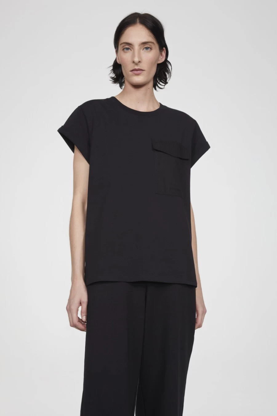 Rodebjer Women's Black Nora Cotton Top - Soft Breathable Casual Shirt