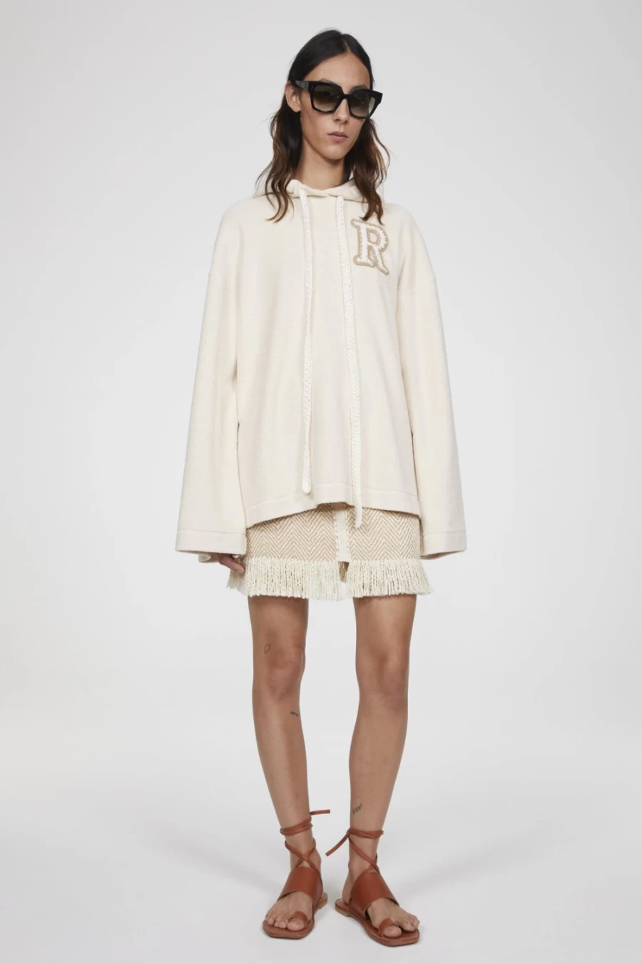 Rodebjer Women's Linen Margherita Oversized Sweatshirt