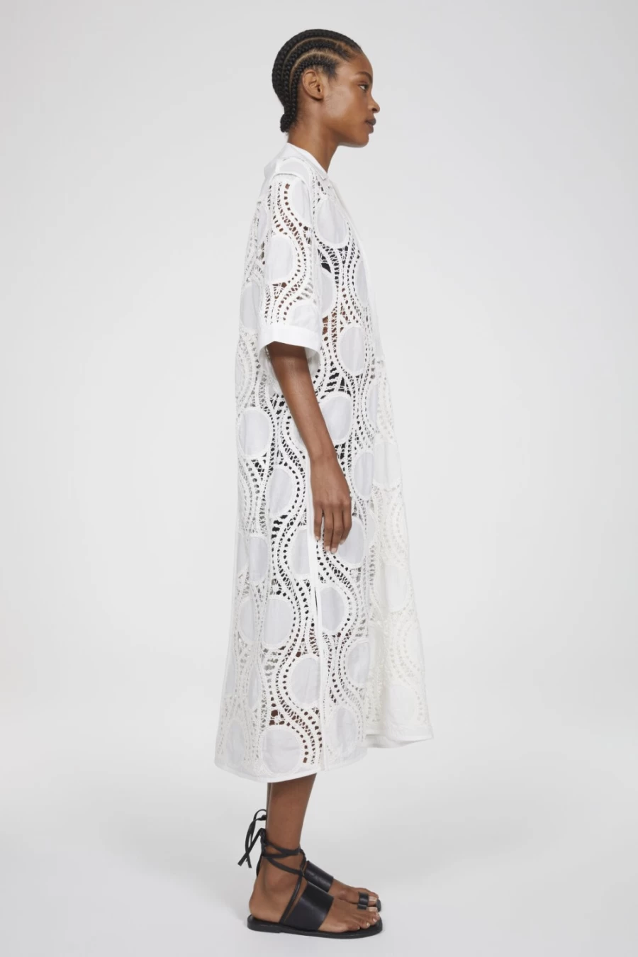 Rodebjer Women's Lara Lace Dress in Crisp White - Elegant Feminine Style