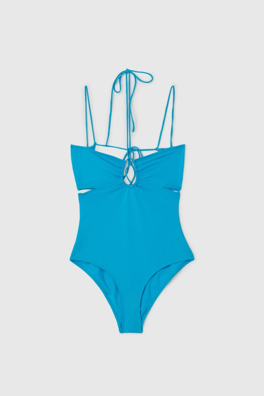 Rodebjer Women's Tropic Blue Casoria Strappy Swimsuit | Stylish One-Piece Bathing Suit