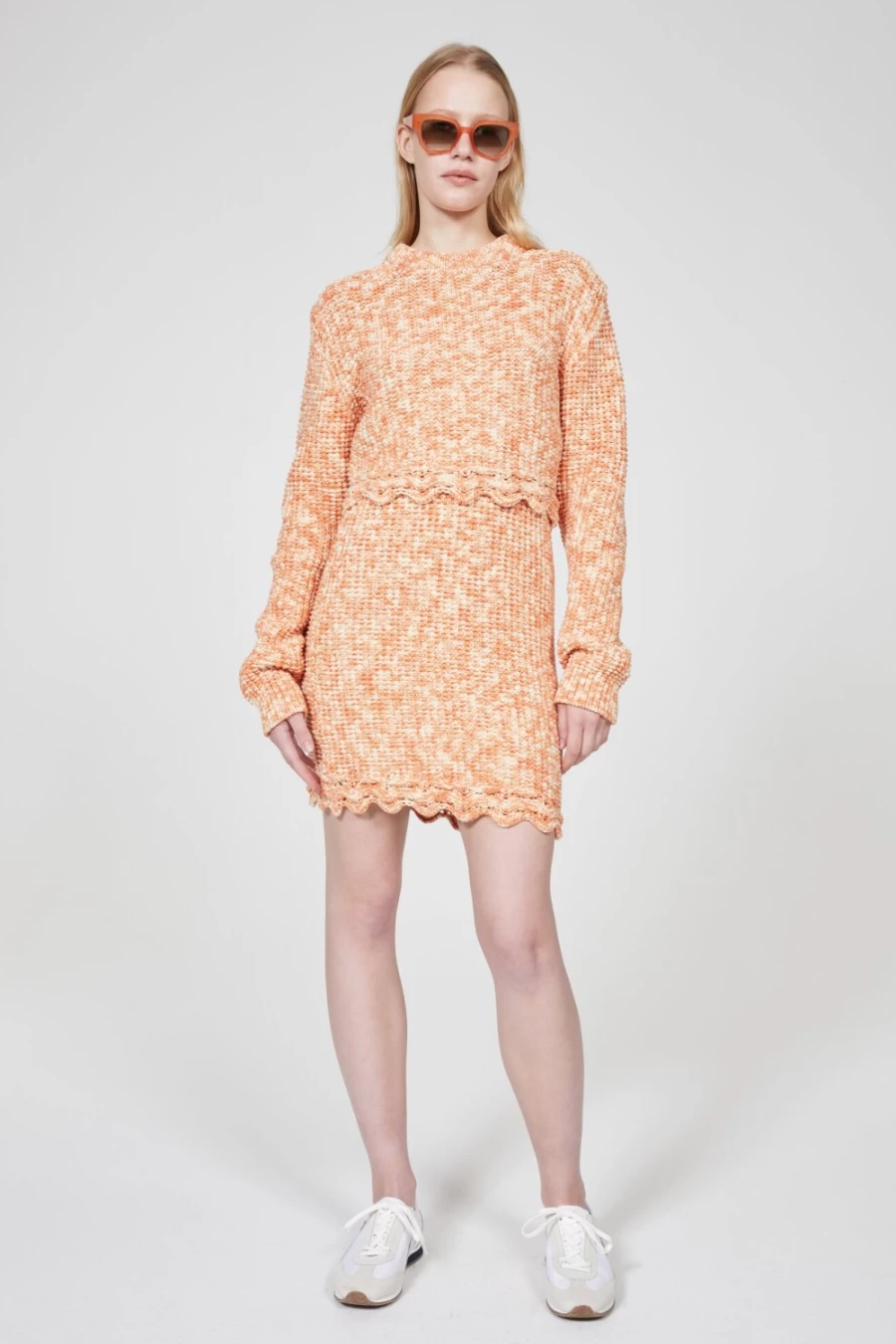 Rodebjer Woman's Orange Haze Knitted Skirt - Nadia