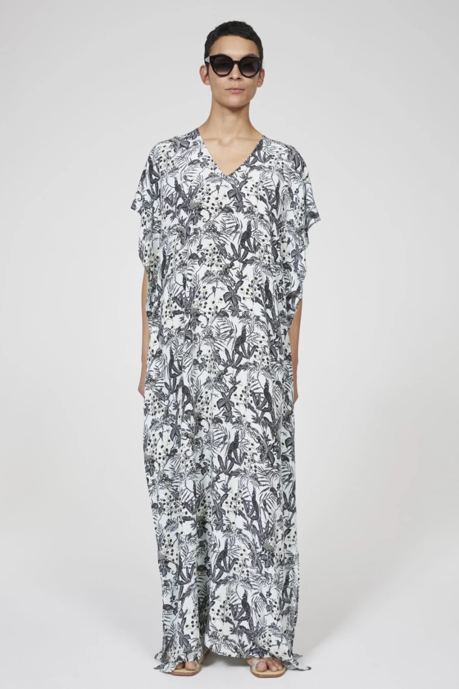 Rodebjer Women's Ocean Mint Saturnus Jungle Print Dress