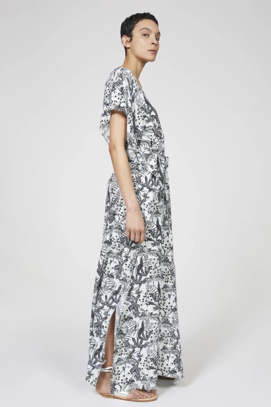 Rodebjer Women's Ocean Mint Saturnus Jungle Print Dress