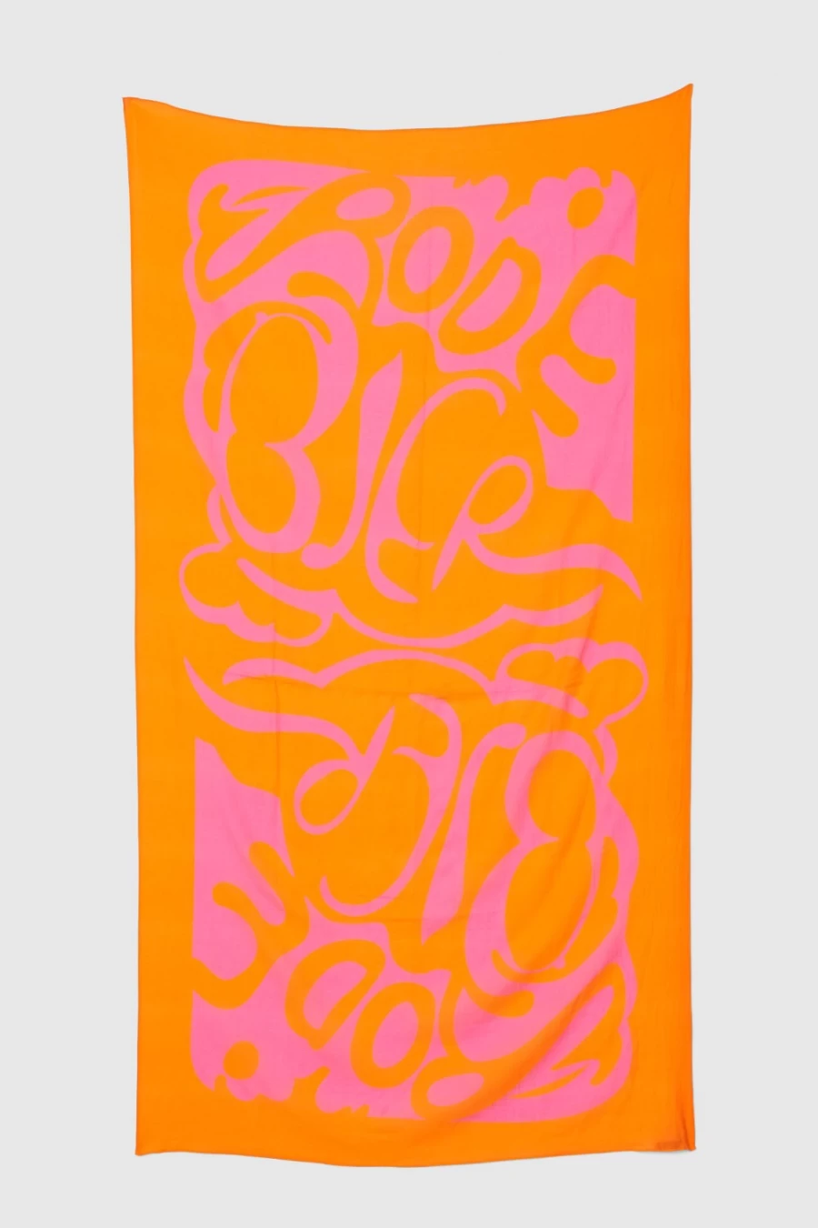 Rodebjer Women's Orange Haze Cloud Sarong – Lightweight Beach Wrap & Boho Scarf