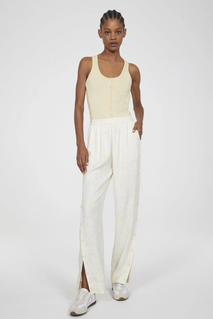 Rodebjer Women's Irma Accardi Pants in Butter Milk - High-Waisted Trousers for Women