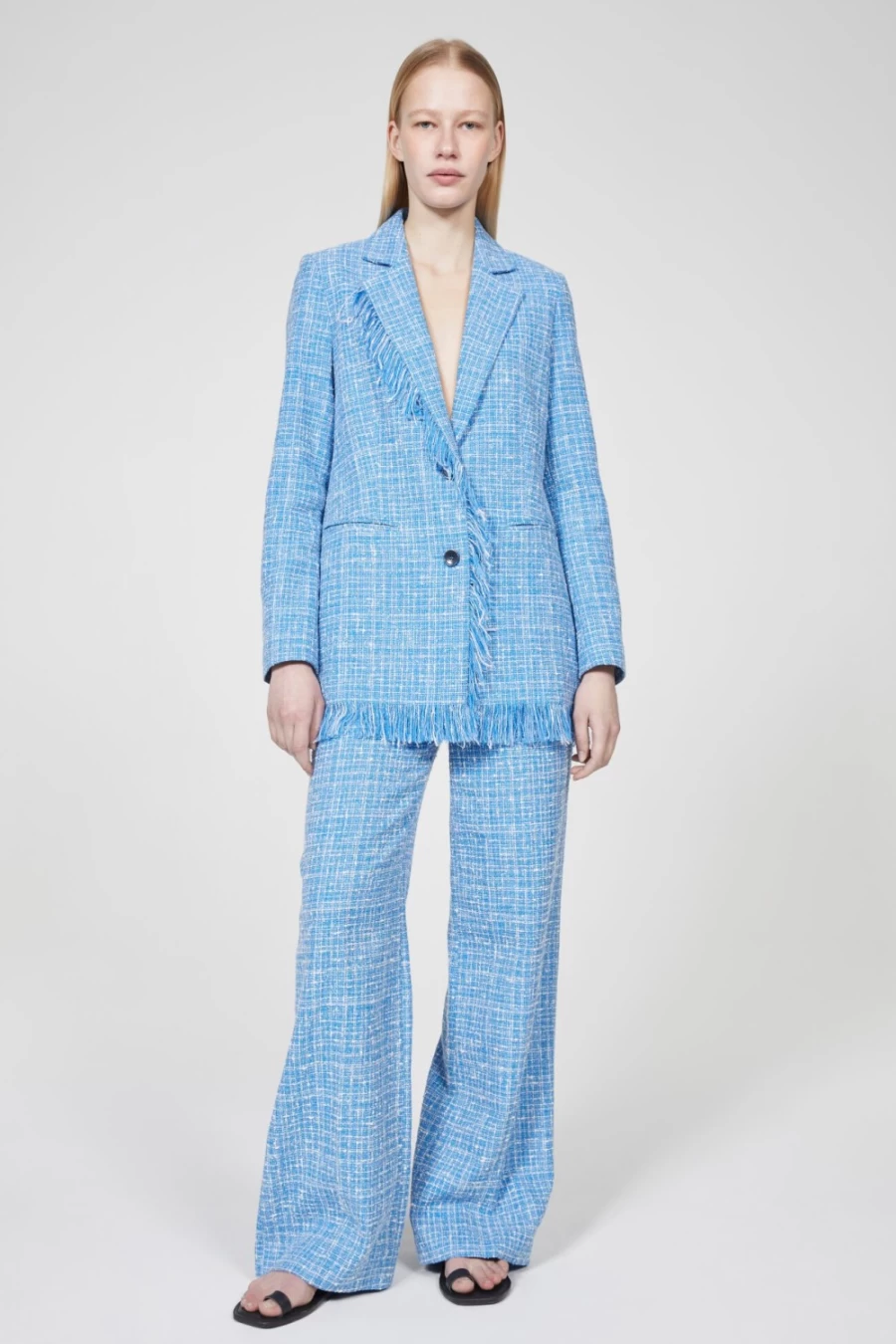 Rodebjer Women's Blue Viv Oversized Blazer Coat - Elegant Tailored Jacket for Women