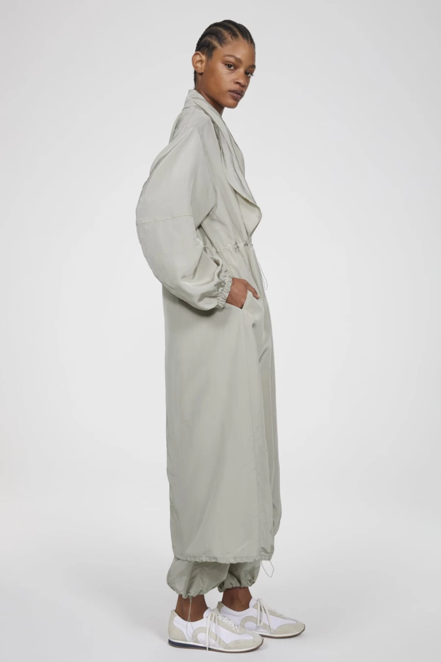 Rodebjer Leandra Clay Coat for Women - Elegant Trench Coat Outerwear