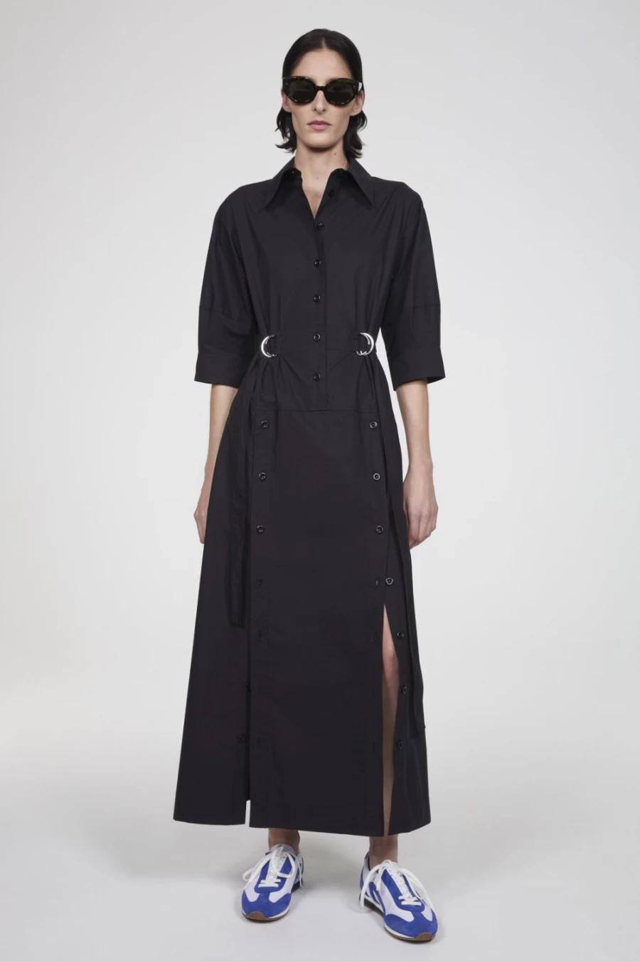Rodebjer Women's Black Gelato Cotton Dress - Elegant & Comfortable Summer Dress