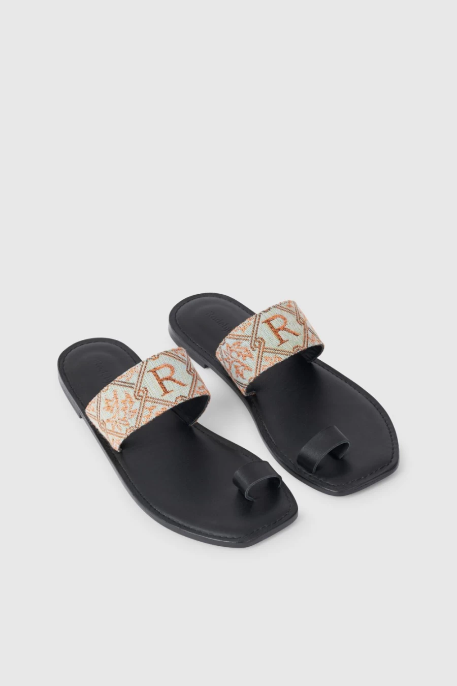 Rodebjer Women's Ocean Mint Kate Logo Sandals | Stylish Comfort Footwear