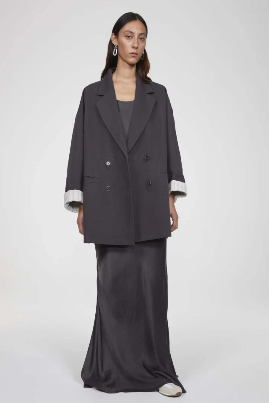 Rodebjer Women's Concrete Linen Blazer - Yoko Lightweight Tailored Jacket