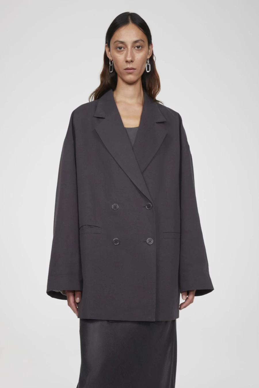 Rodebjer Women's Concrete Linen Blazer - Yoko Lightweight Tailored Jacket