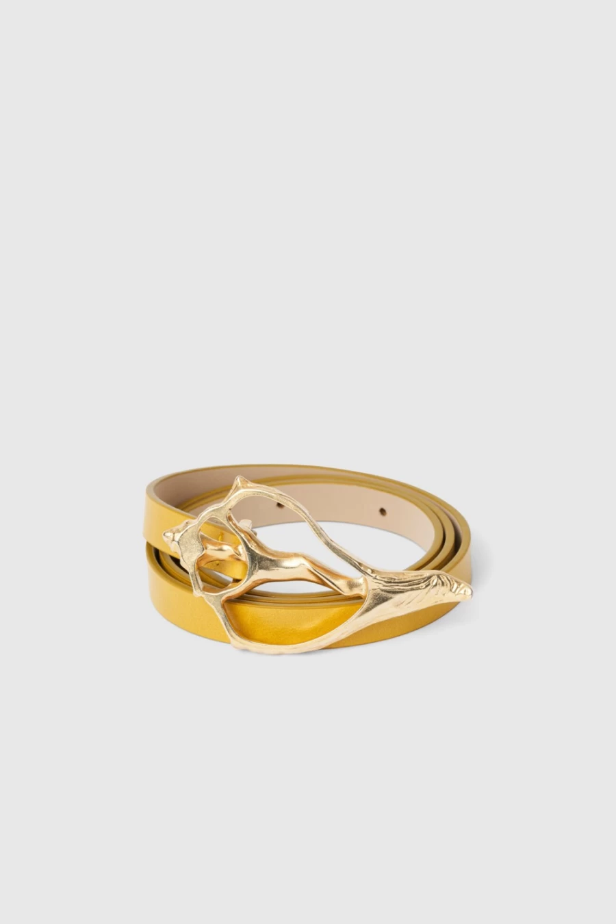 Rodebjer Women's Mustard Shell Belt - Stylish & Sustainable Accessory