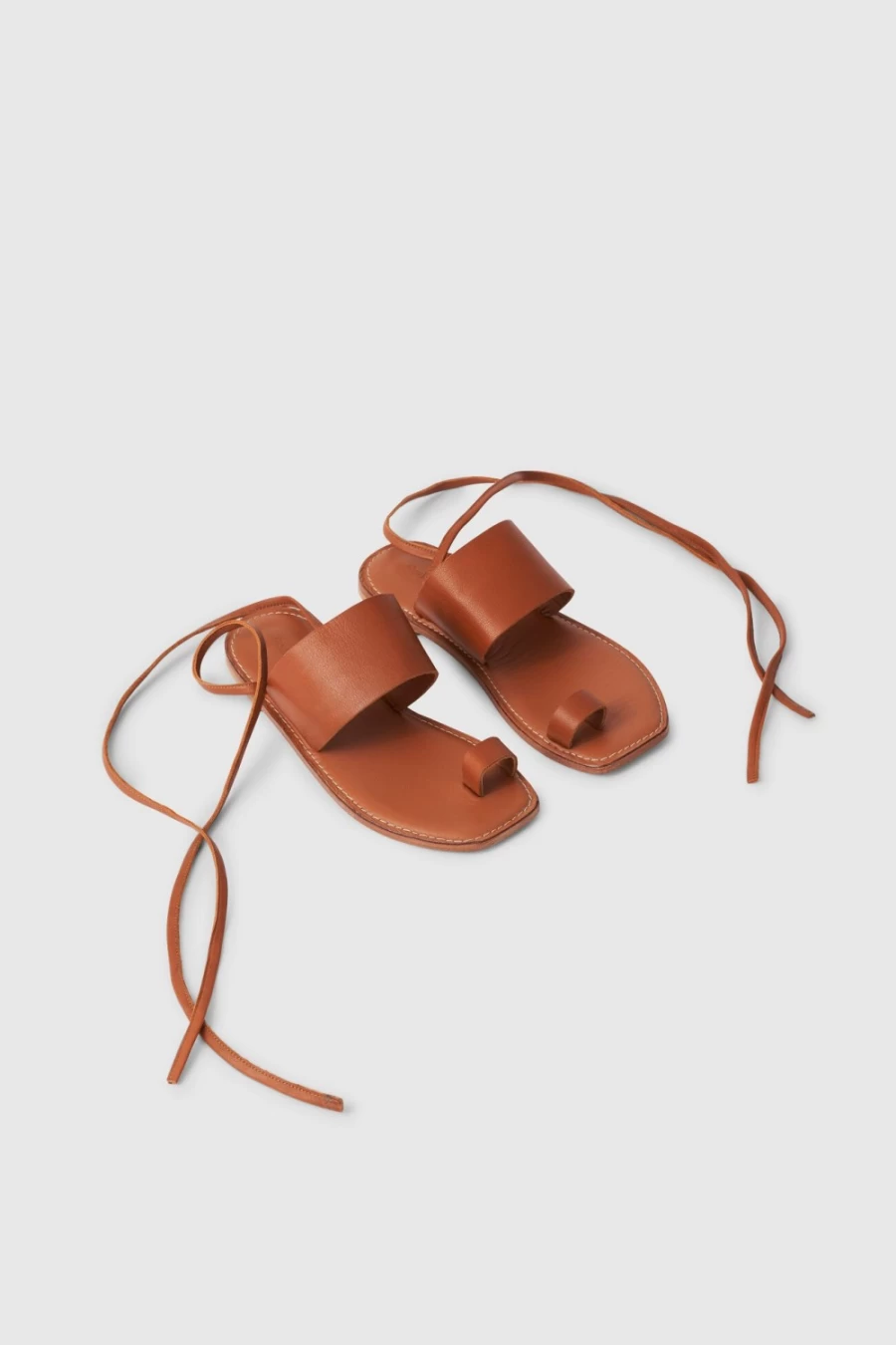 Rodebjer Women's Brown Leather Strap Sandals – Katti Style