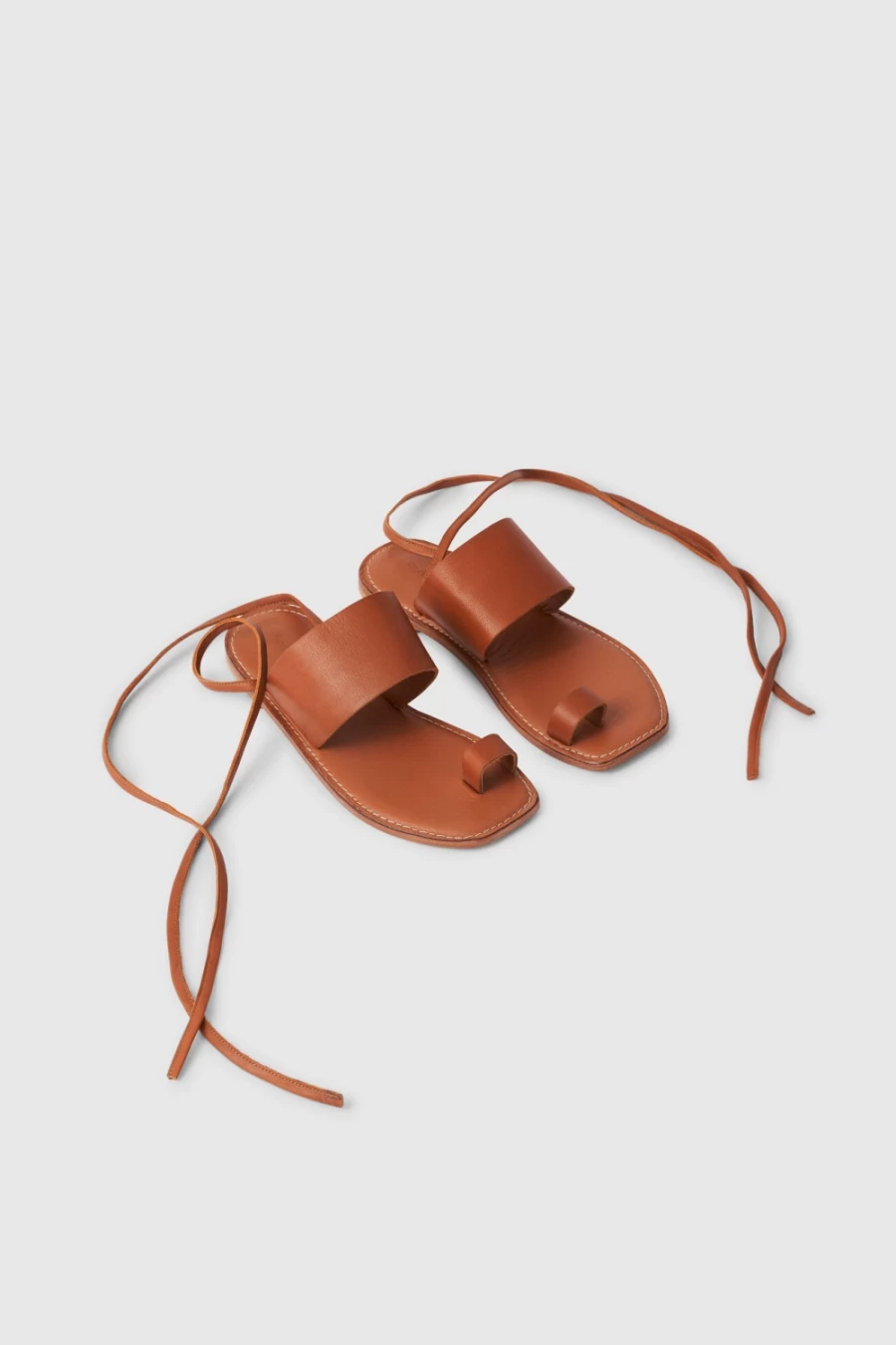 Rodebjer Women's Brown Leather Strap Sandals – Katti Style