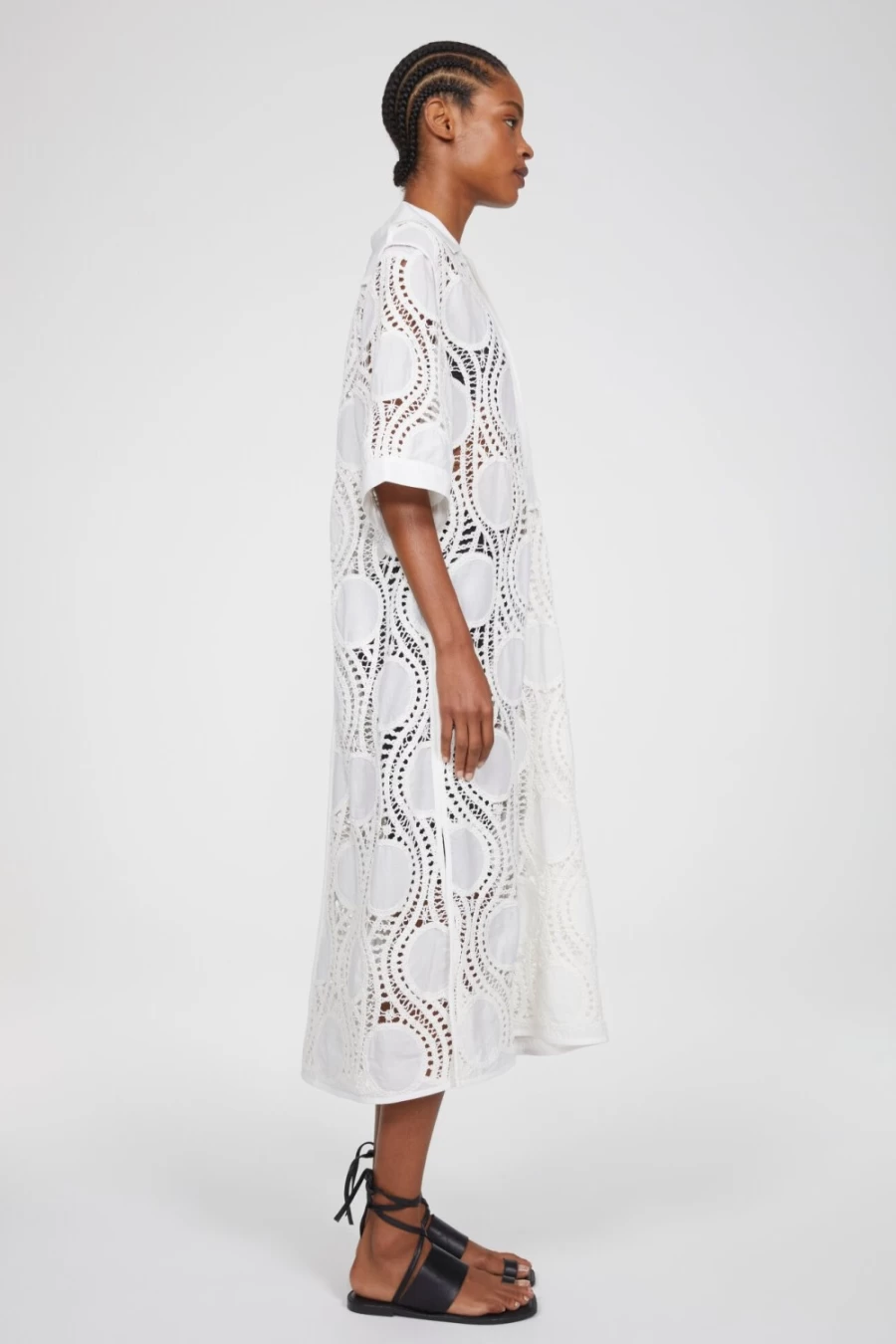 Rodebjer Women's Lara Lace Dress in Crisp White - Elegant Feminine Style