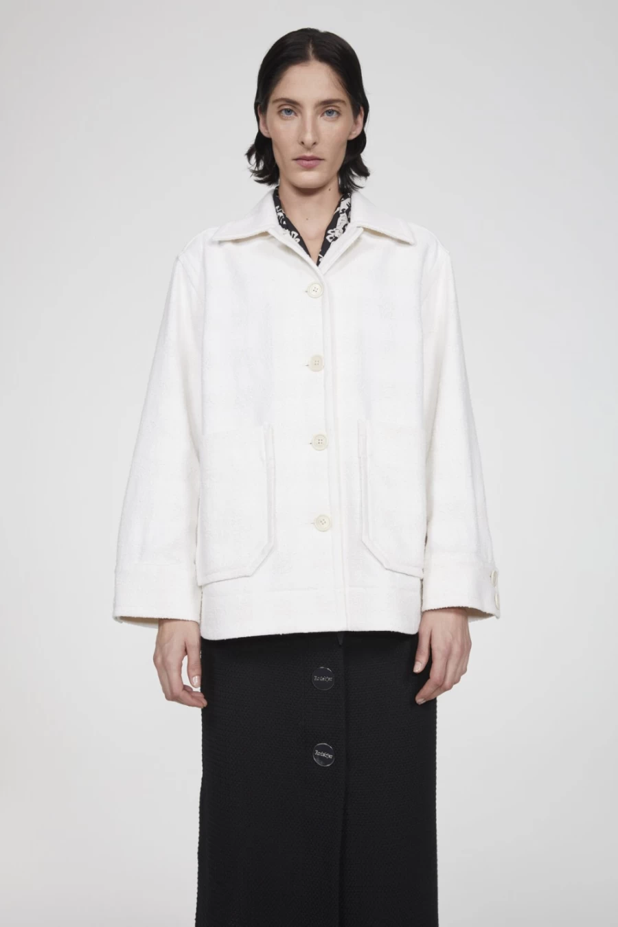 Rodebjer Women's Linen Loomcheck Jacket - Angelica Style Lightweight Coat
