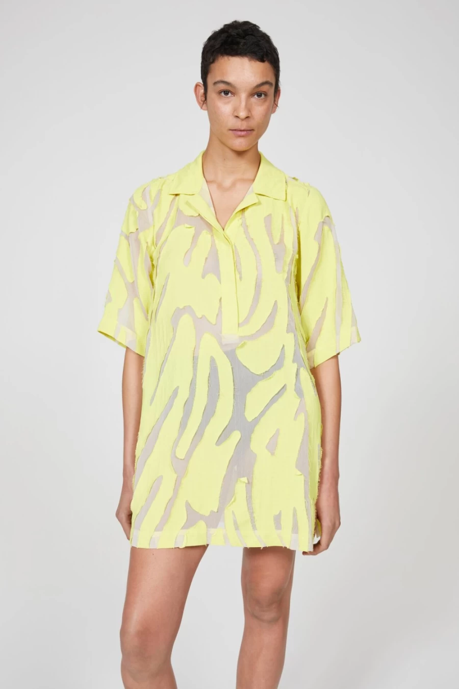 Rodebjer Women's Lime Lori Shirt Dress - Stylish Casual Wear