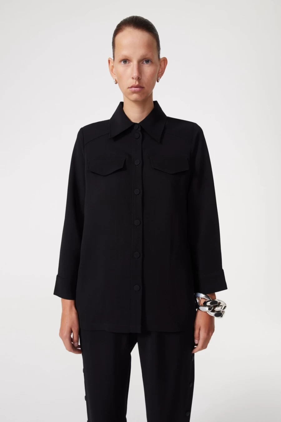 Rodebjer Audette Black Shirt for Women - Stylish and Comfortable Top