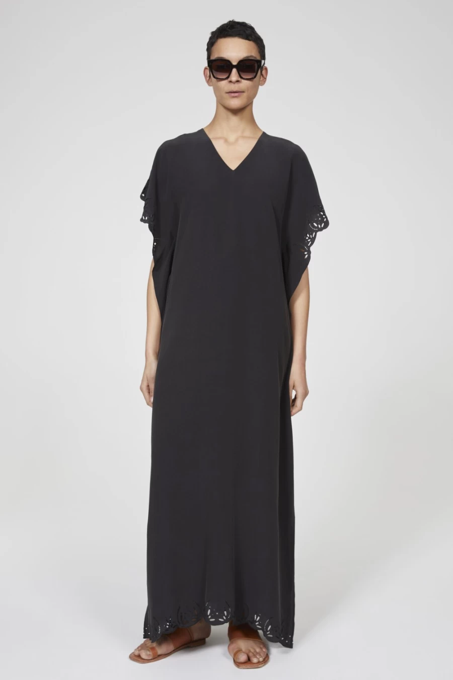 Rodebjer Women's Black Saturnus Maxi Dress - Elegant Long Boho Chic Dress