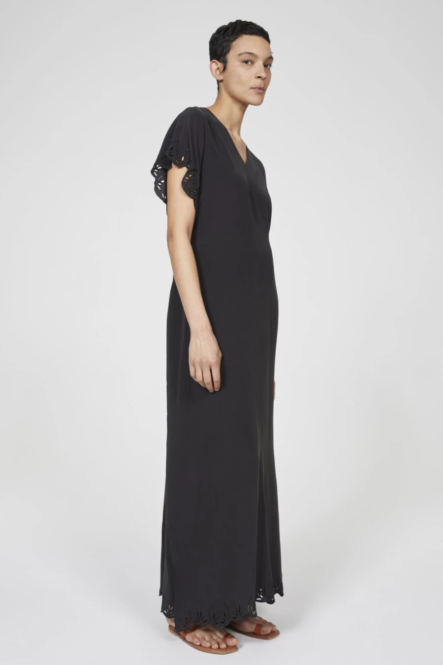 Rodebjer Women's Black Saturnus Maxi Dress - Elegant Long Boho Chic Dress