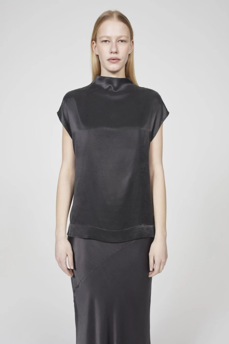 Rodebjer Women's Concrete Sleeveless Top - Carlie Minimalist Design