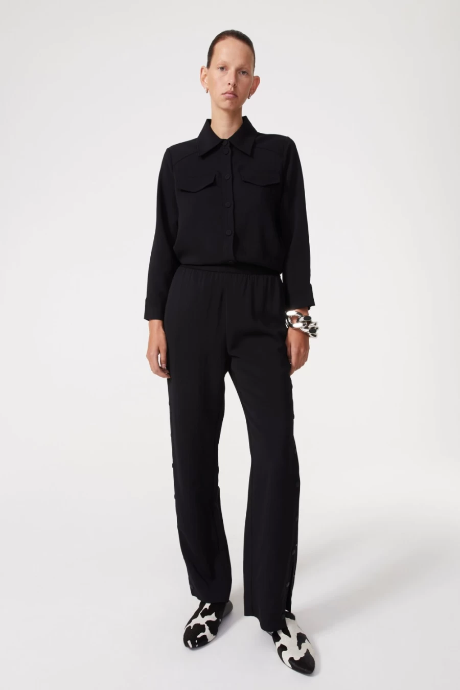 Rodebjer Irma Pants for Women - Classic Black Trousers