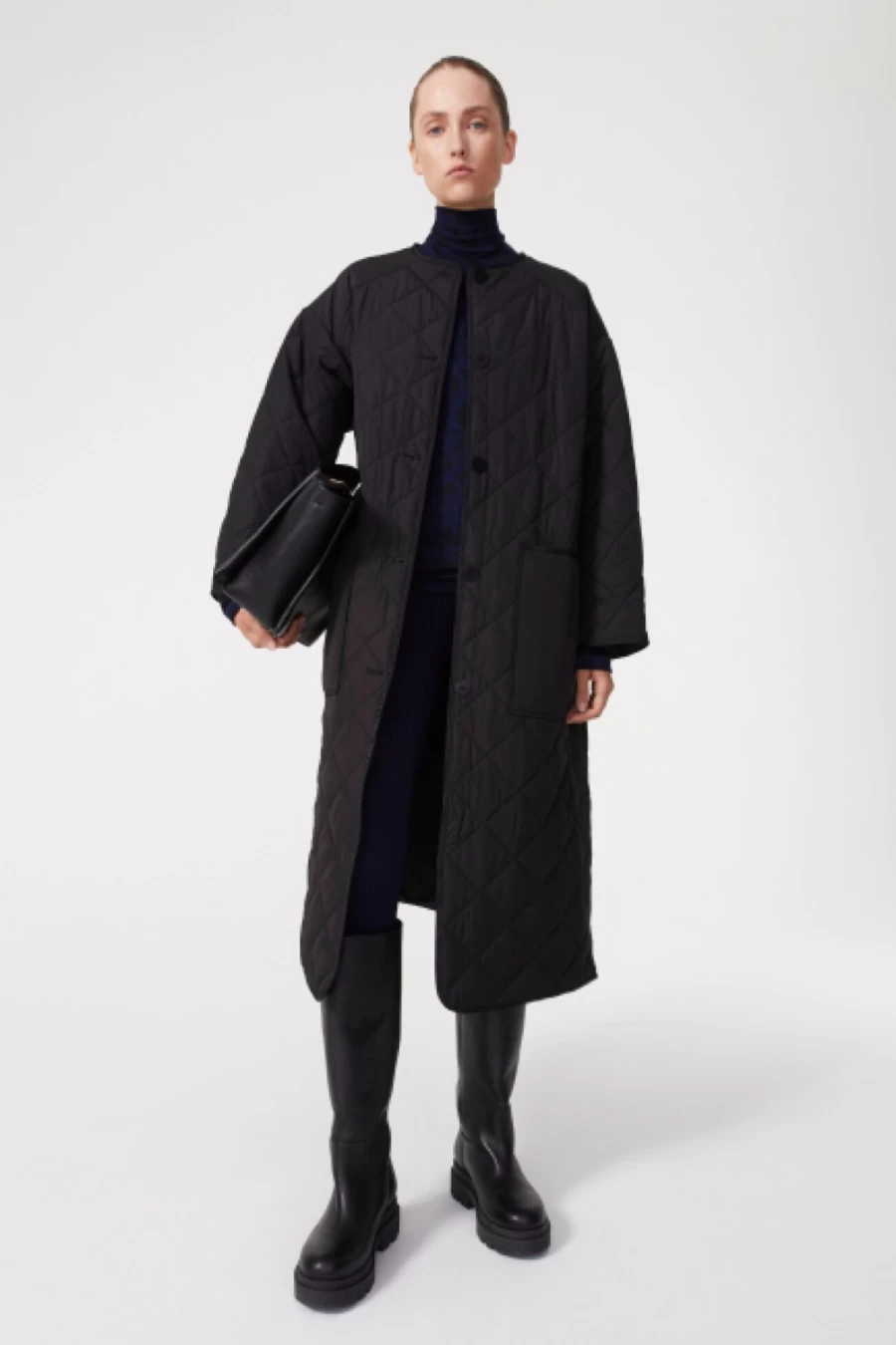 Rodebjer Women's Black Sandler Padded Coat