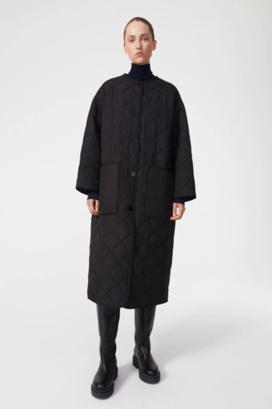 Rodebjer Women's Black Sandler Padded Coat