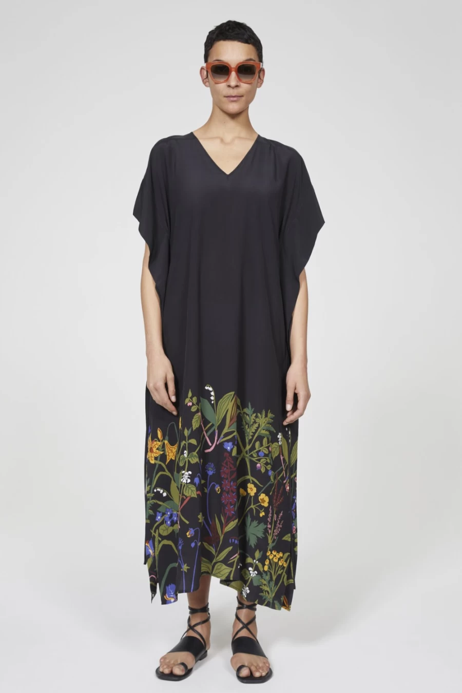 Rodebjer Women's Black Saturday Jobs Print Dress