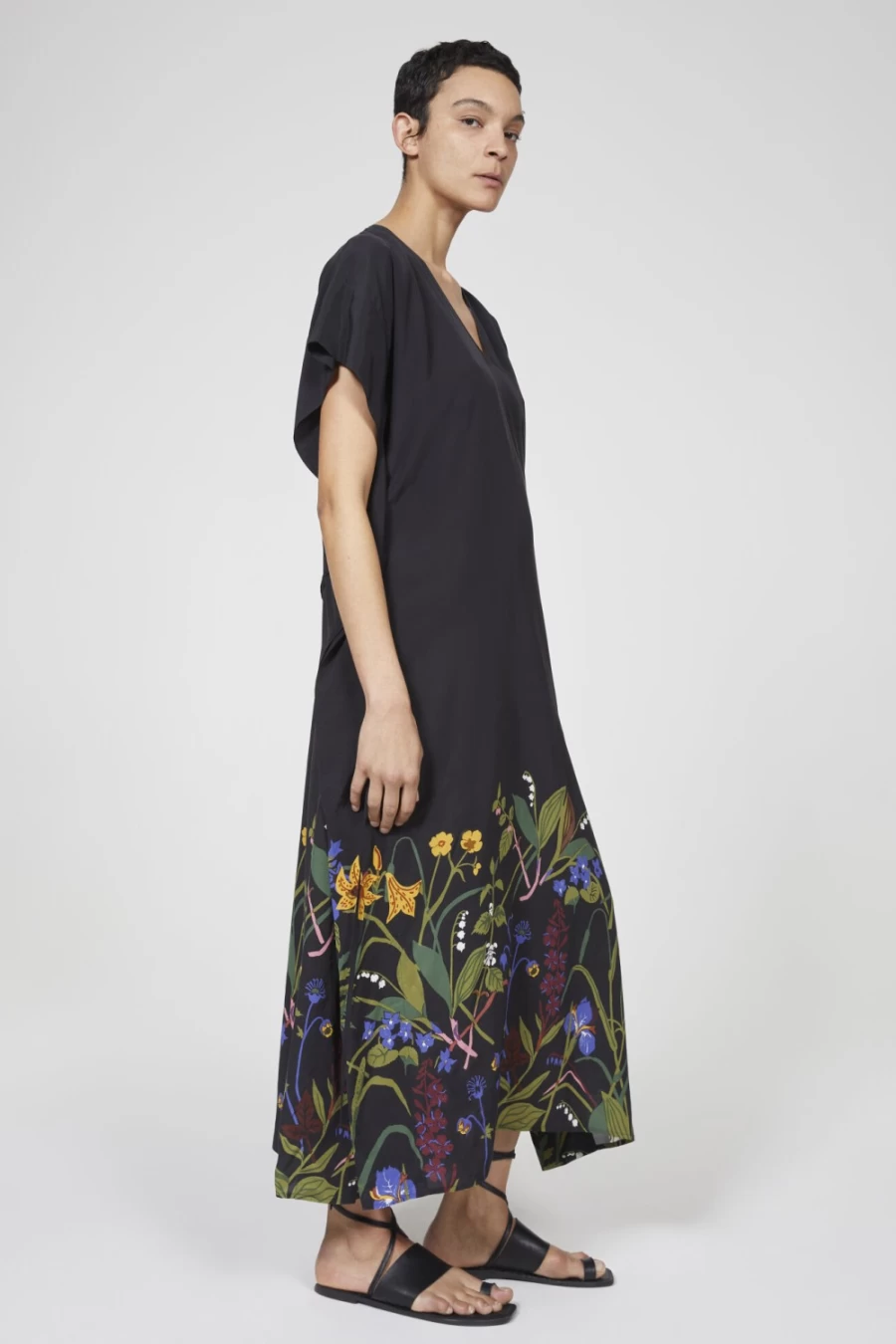 Rodebjer Women's Black Saturday Jobs Print Dress