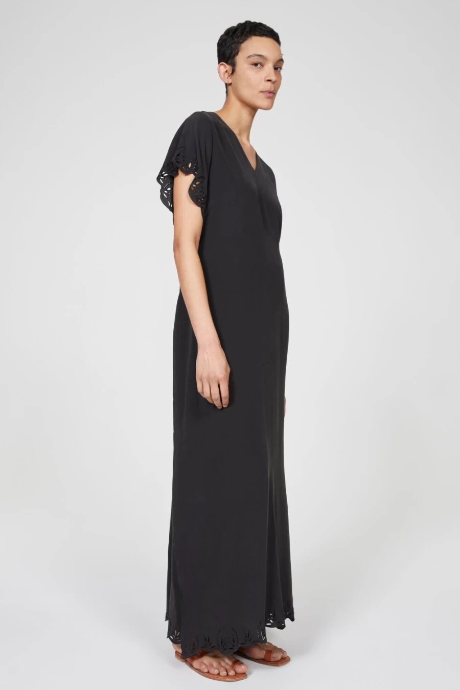Rodebjer Women's Saturnus Maxi Dress in Black - Elegant Long Boho Chic Style