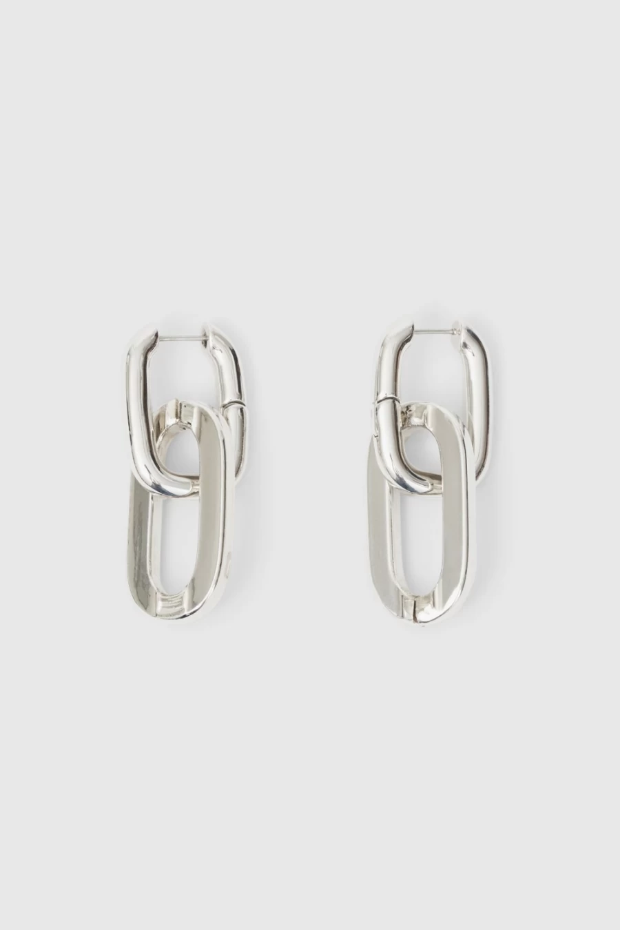 Rodebjer Women's Silver Metallic Sphere Plain Earrings